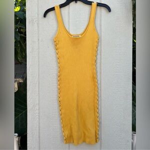 Vince otto bodycon corset tie dress